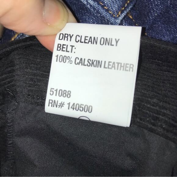 NWT RtA Black Corduroy Dexter Belted High Waist Boyfriend Pants size XXS - Picture 10 of 10